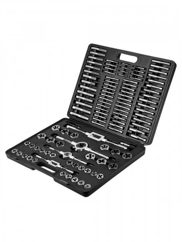 Neo Tools Sriegiklių komplektas NEO 110 vnt. (sriegiai, čiaupai, veržlės)
