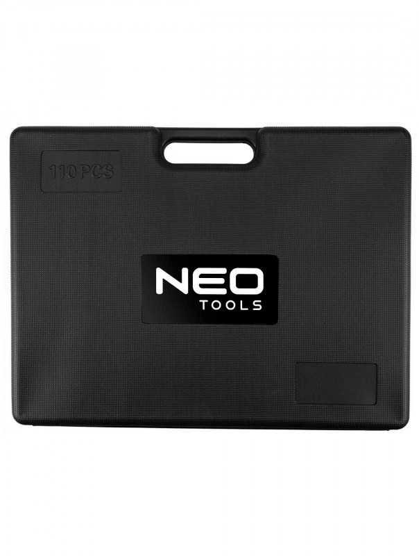 Neo Tools Sriegiklių komplektas NEO 110 vnt. (sriegiai, čiaupai, veržlės)