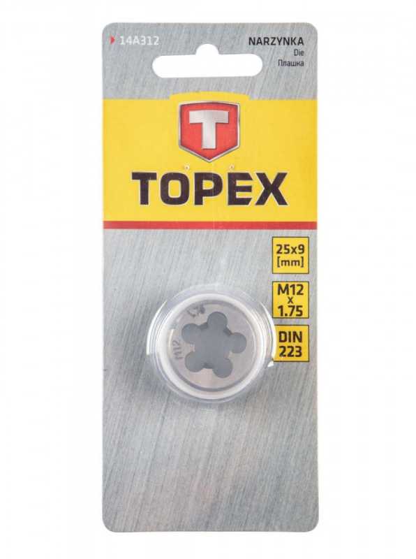 Sriegpjovė TOPEX M12, 25x9mm, DIN233 (Volframo plienas)