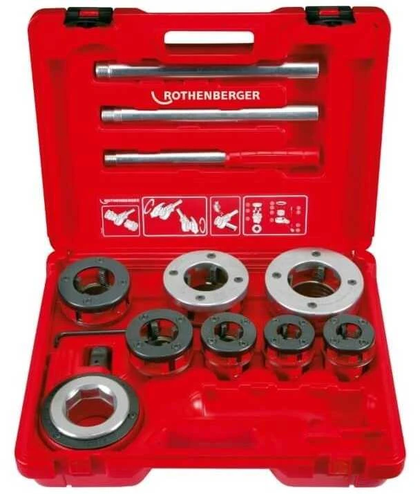 Sriegpjovių rinkinys su terkšle ROTHENBERGER Super Cut 3/8"-2"