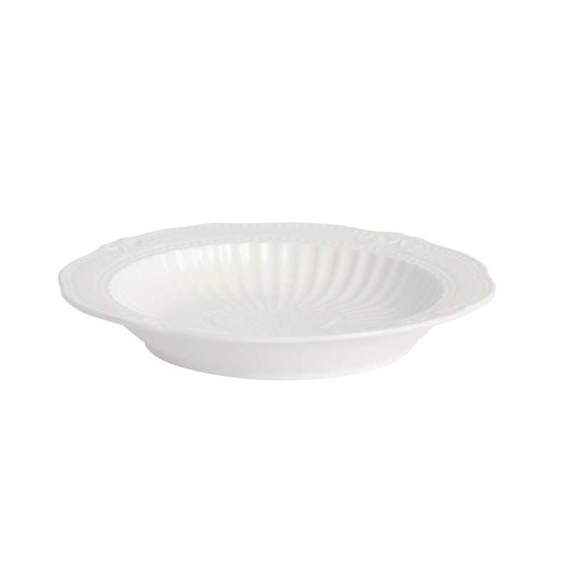 Home4You Sriubinė lėkštė SOFIA, D22CM, balta