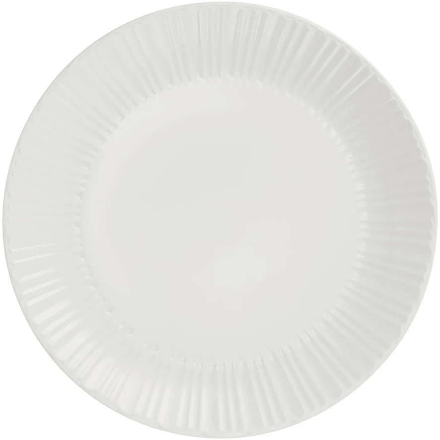 Sriubos lėkštė AMBITION Perla, baltos sp., porcelianas, 21,5 cm