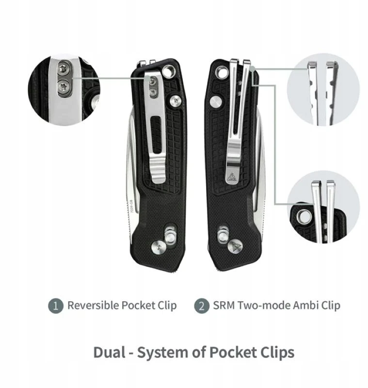 SRM 7229-GB Scout sulankstomas peilis - G10 rankena ir 14C28N plienas