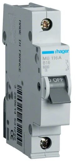 Srovės nuotekio relė Hager CD226J (AC, 25A, 2P, 30mA, 230V)