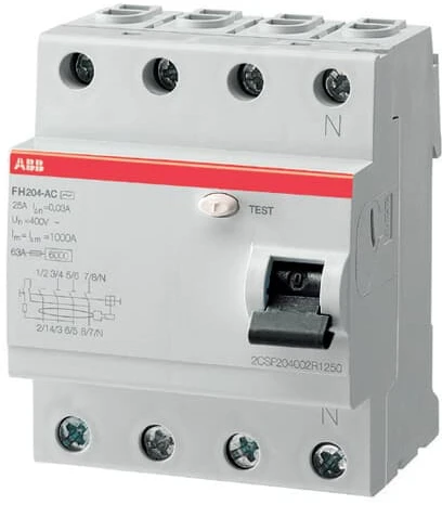 Srovės nuotekio relė Hager CD441J (AC, 40A, 4P, 30mA, 230V)