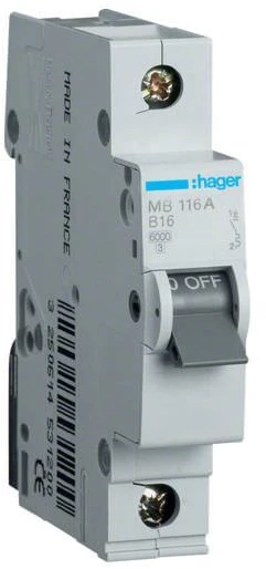 Srovės nuotekio relė Hager CD441J (AC, 40A, 4P, 30mA, 230V)