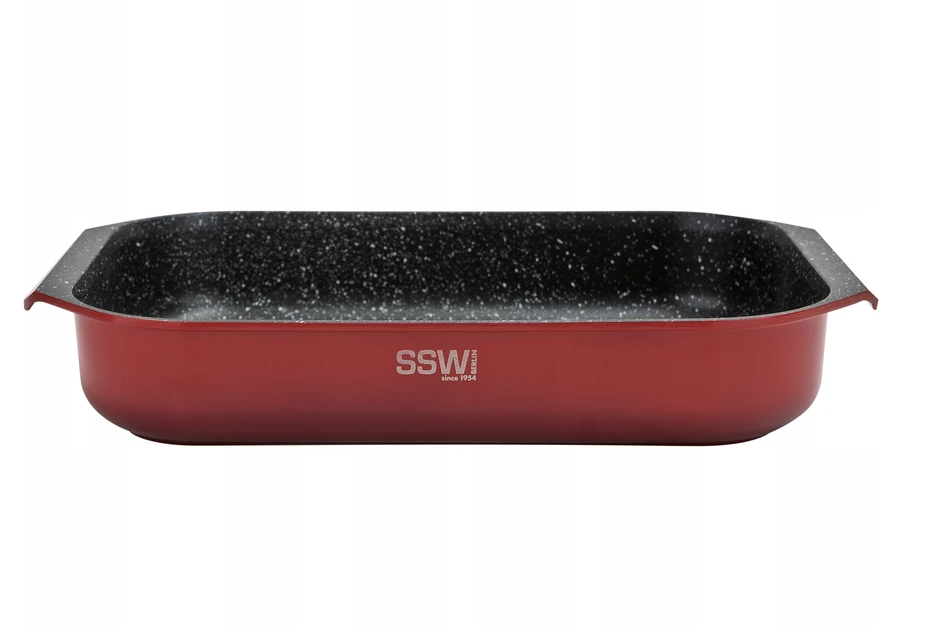 SSW Aliumininė keptuvė 34,5x24,5 cm BBQ CHEF raudona
