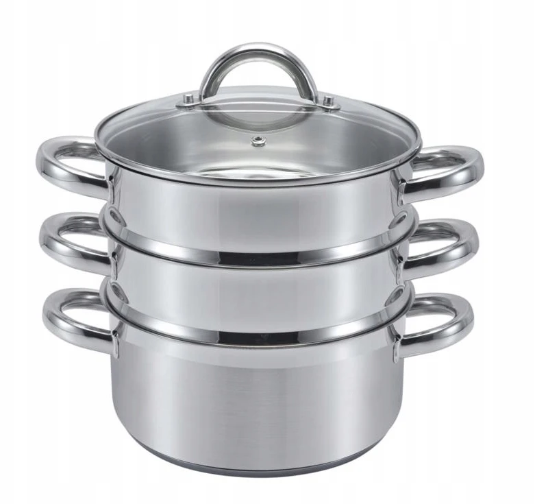 SSW Vitalo garų puodas 4,3 l 24 cm garintuvas su 2 įdėklais