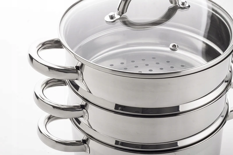 SSW Vitalo garų puodas 4,3 l 24 cm garintuvas su 2 įdėklais