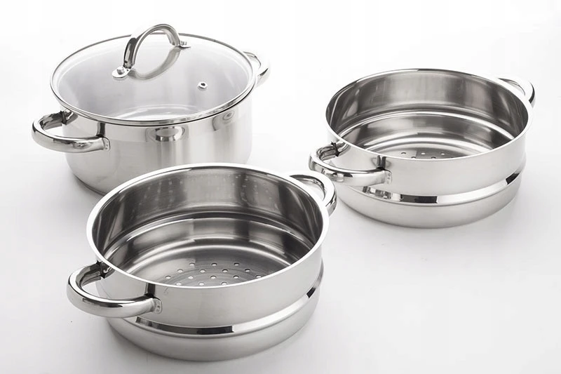 SSW Vitalo garų puodas 4,3 l 24 cm garintuvas su 2 įdėklais