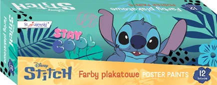 Starpak St. Majewski 12 spalvų plakatų dažai, 20ml, Lilo ir Stitch