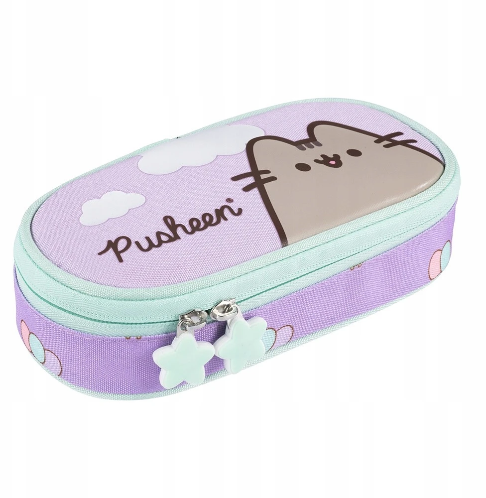 St. Majewski 5 dalių mokyklinis rinkinys: Kuprinė, pieštukinė, maišelis, dėžutė, gertuvė su Pusheen