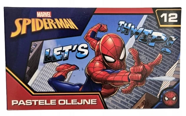 St. Majewski Aliejinės pastelės Spiderman 12 spalvų