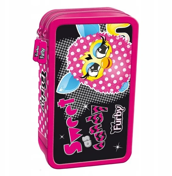 St. Majewski Dvigubas mokyklinis penalas su priedais "furby"