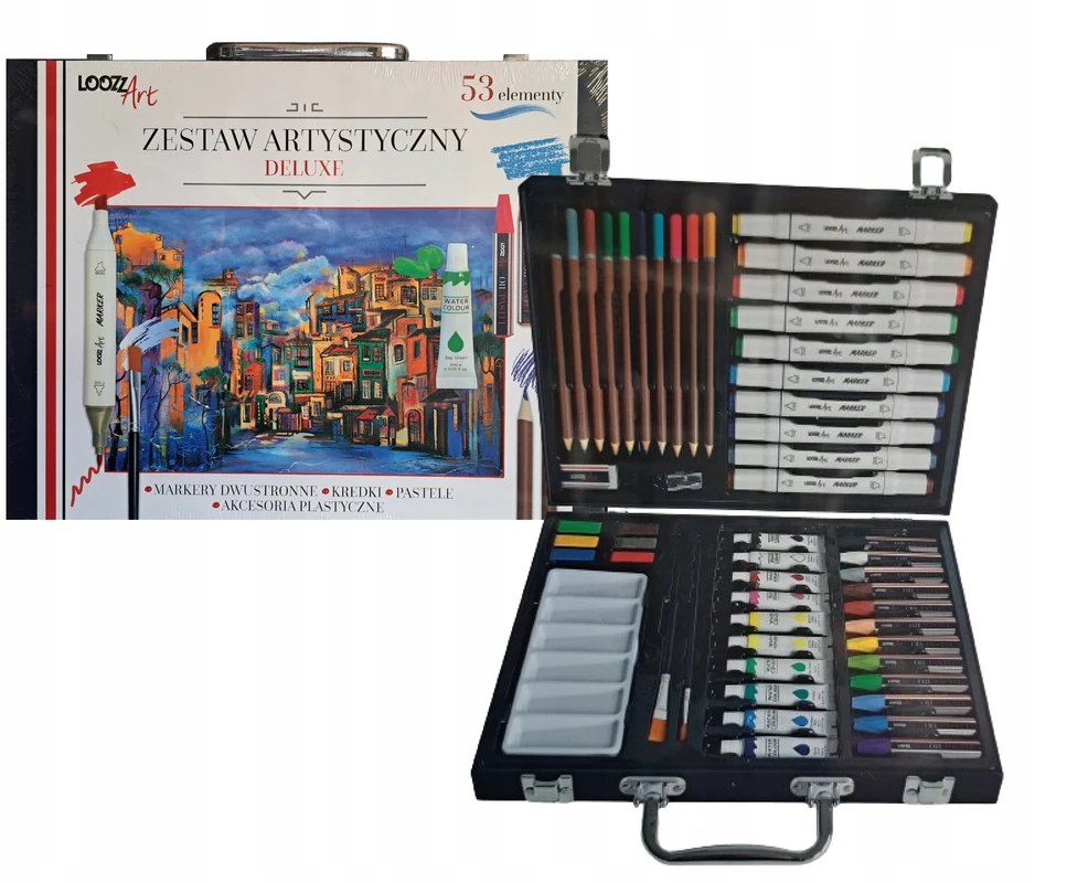 St. Majewski Loozz Art Deluxe rinkinys su 53 dailės priemonėmis
