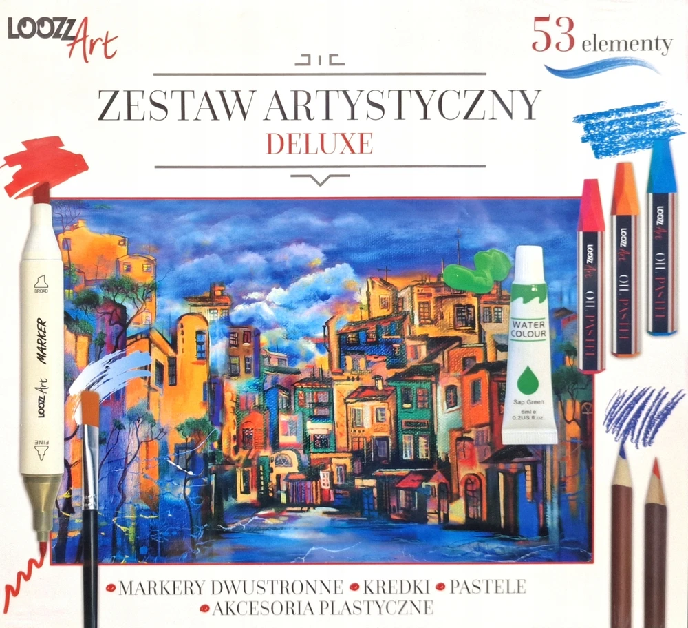 St. Majewski Loozz Art Deluxe rinkinys su 53 dailės priemonėmis