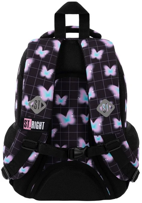 St. Majewski Mokyklinė kuprinė St.Right Pastel Butterfly, 20 l, įvairiaspalvė