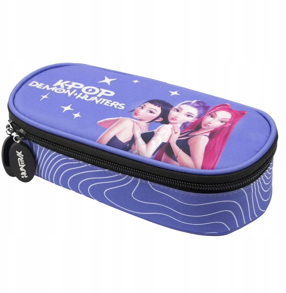 Pieštukų dėklas su atvartu K-POP violetinis