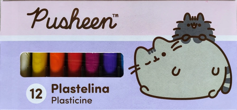 St. Majewski Plastelino rinkinys "pusheen the Cat" - 12 spalvų
