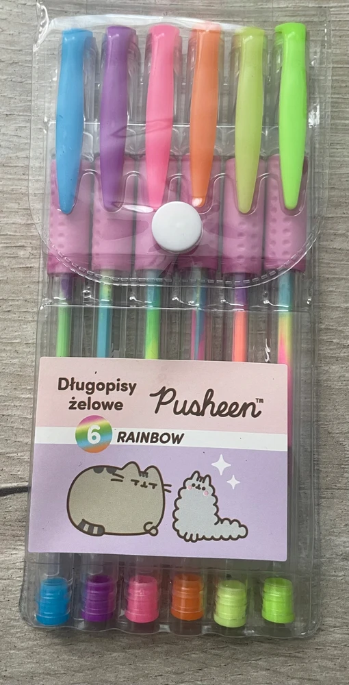 St. Majewski Rašiklis gelinis "pusheen Rainbow" - 6 vnt.