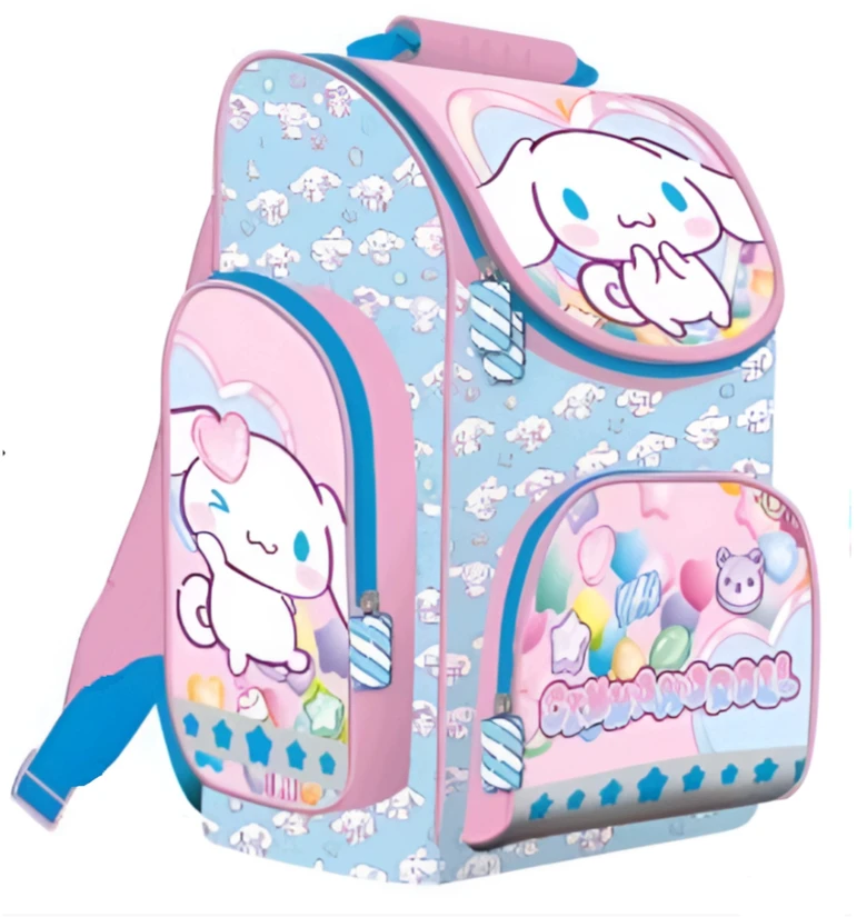 St. Majewski Rinkinys Szkolny Cinnamoroll St.Majewski Kuprinė Penalas Maišelis Tuba Fartuch