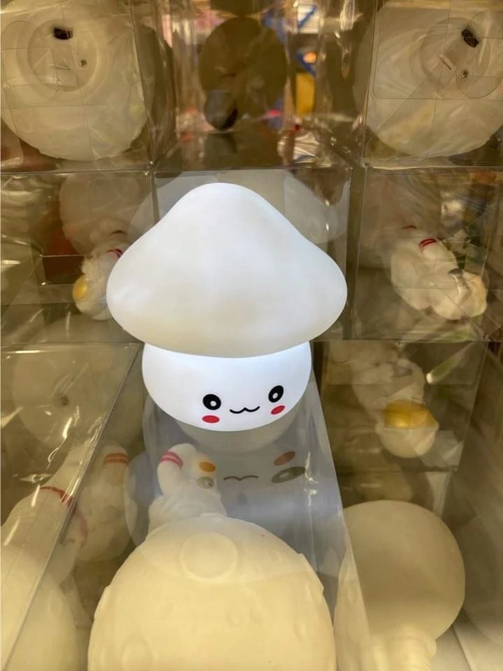 ST Mushroom Night lempa Silikono LED grybų lempa