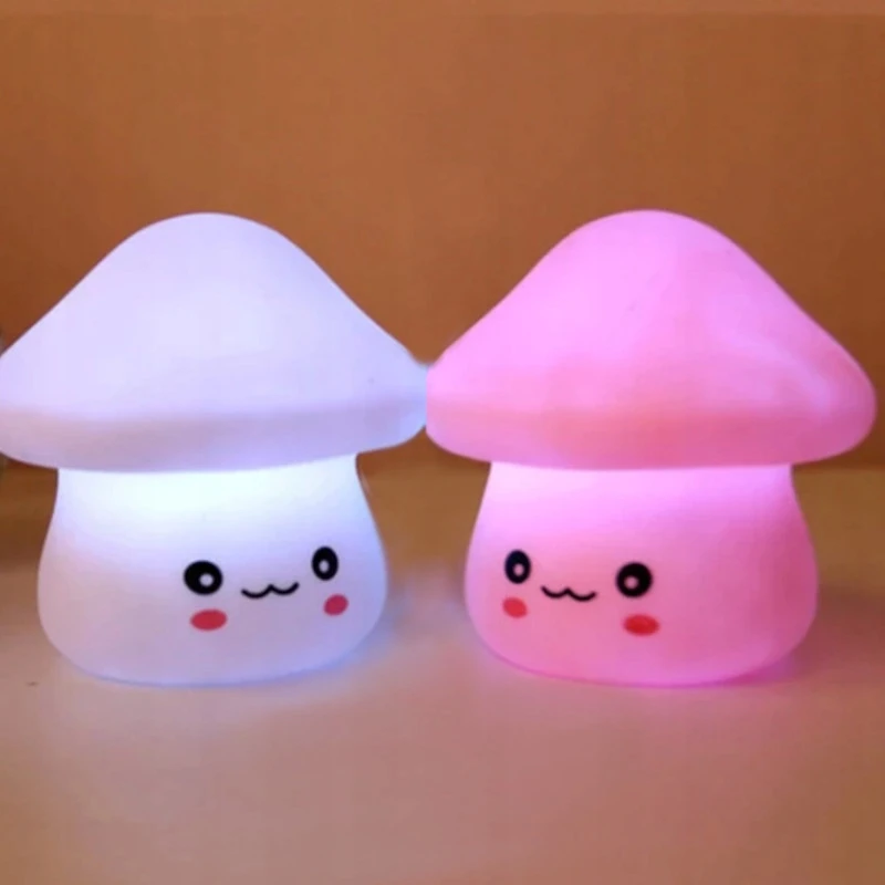 ST Mushroom Night lempa Silikono LED grybų lempa