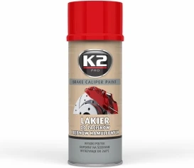 Stabdžių apkabos dažai K2 Caliper 400ml, raudona