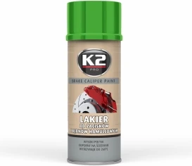 Stabdžių apkabos dažai K2 Caliper 400ml, žalia