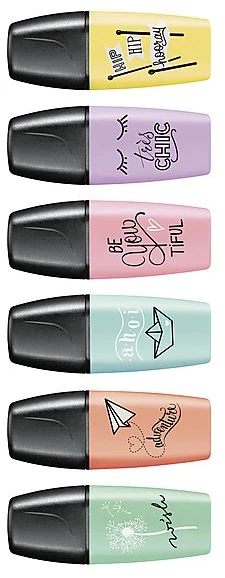 Stabilo Boss Mini žymekliai, pastelinių spalvų, 6 vnt.