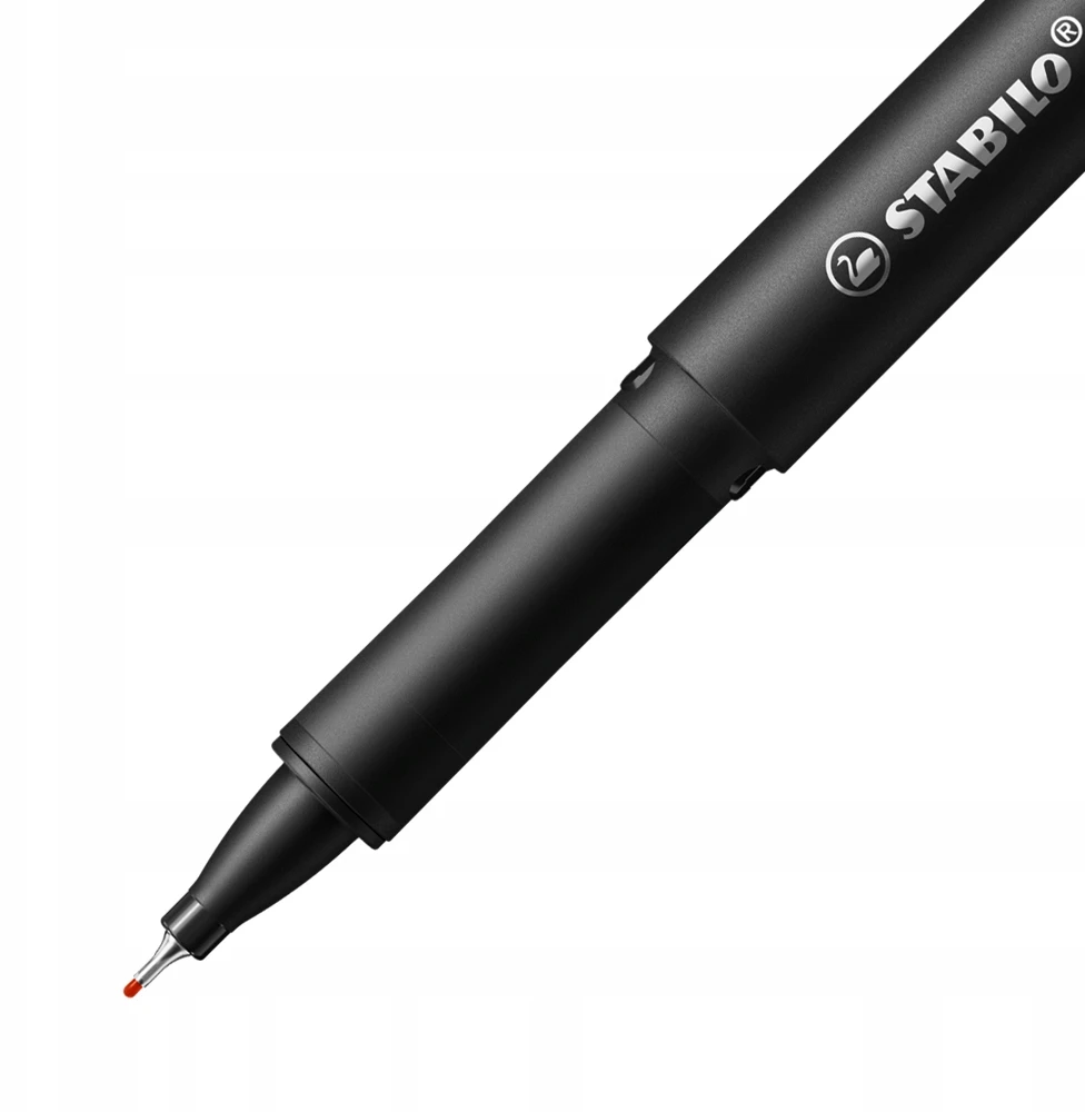 Stabilo Driver F rašiklis, 0.4mm, raudonas