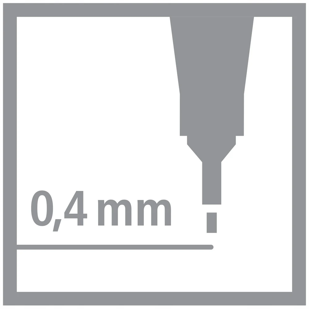 Stabilo Driver F rašiklis, 0.4mm, raudonas
