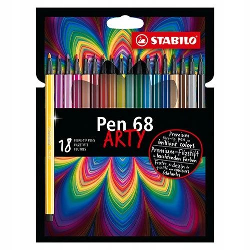 Stabilo Flomasteriai PEN 68 ARTY 18sp.