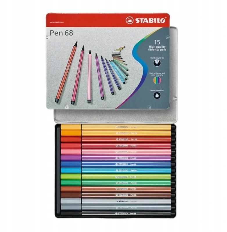 Stabilo Flomasteriai PEN 68 arty 15vnt