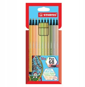 Stabilo Pen 68 rinkinys, 10 spalvų