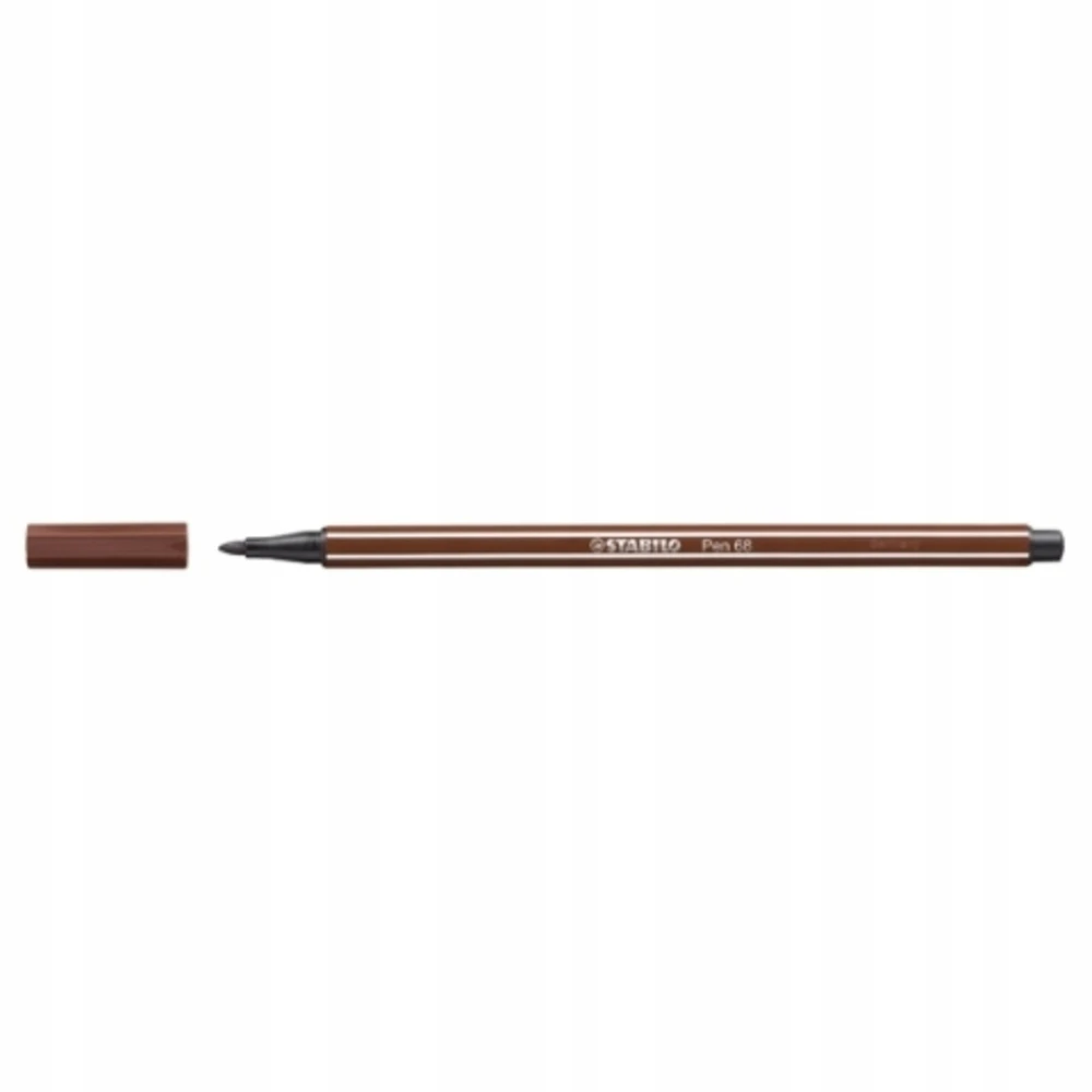 Stabilo Pieštukas - PEN - 68 - Vidutinė smailė 1 mm - Ruda spalva - Vandens pagrindu pagaminta rašalas