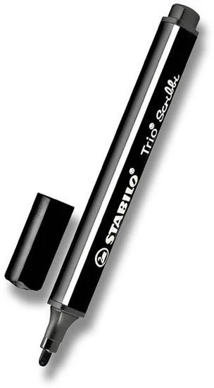 Stabilo Trio Scribbi flomasteris, juodas