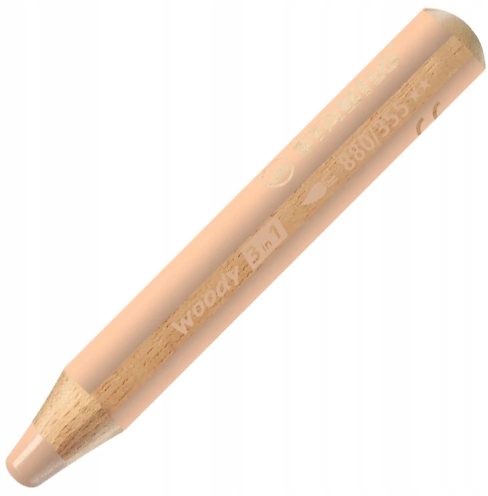 Stabilo Woody 3in1 kreidelė, šviesiai rožinė, Nr. 355