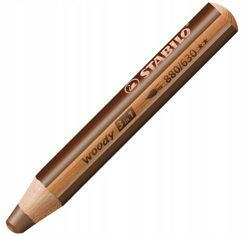 Stabilo Woody 3in1 Xxl kreidelė, ruda