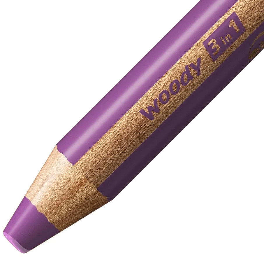 Stabilo Woody Xxl 3in1 kreidelė, violetinė, Nr. 370