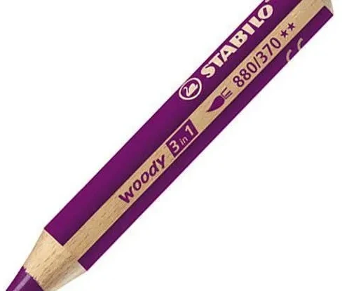 Stabilo Woody Xxl 3in1 kreidelė, violetinė, Nr. 370