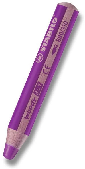 Stabilo Woody Xxl 3in1 kreidelė, violetinė, Nr. 370