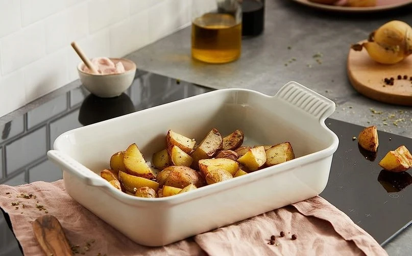 Stačiakampė kepimo skarda 26 cm Le Creuset Nenaudota!!!