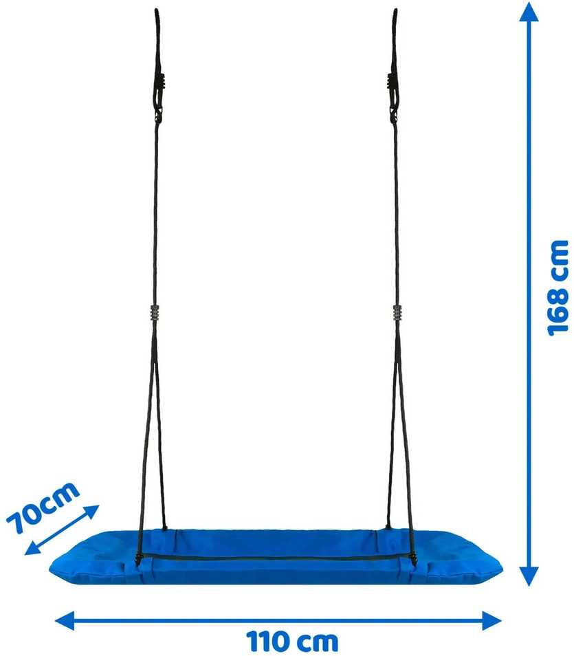 Neo-Sport Stačiakampės gandro lizdo sūpynės „Swingo2“ 110 x 70 cm