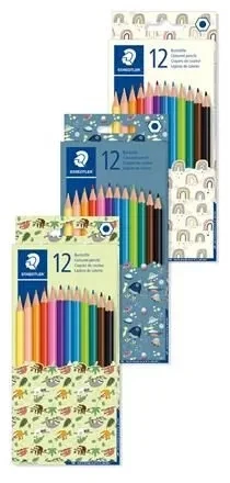 Staedtler 12 spalvų šešiakampės kreidelės