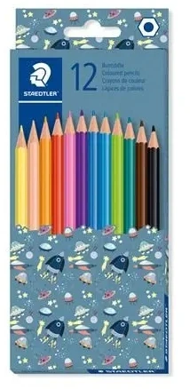 Staedtler 12 spalvų šešiakampės kreidelės