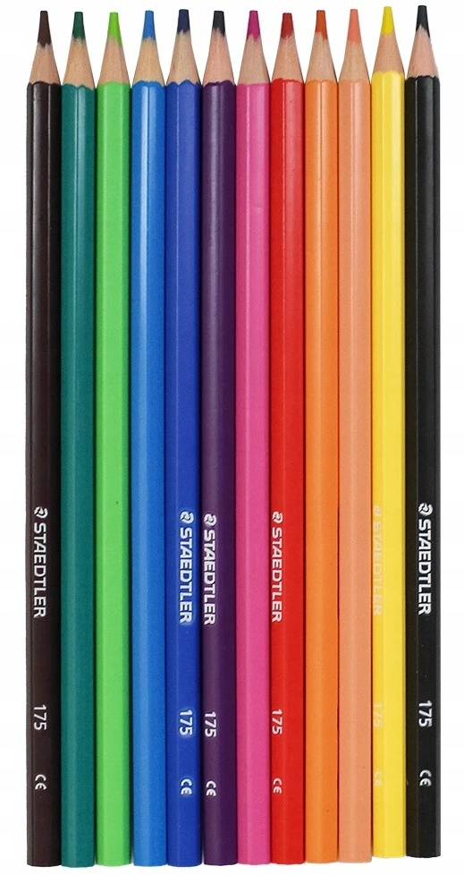 Staedtler 12 spalvų šešiakampės kreidelės