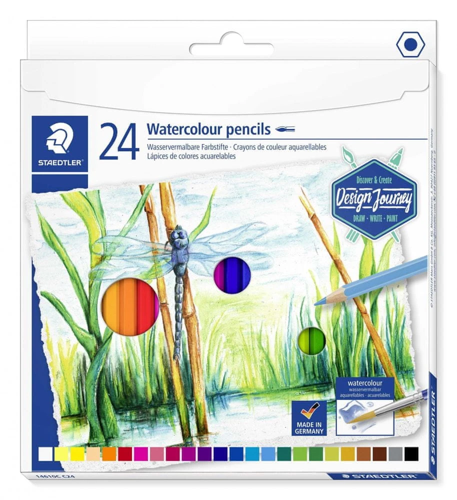 Staedtler akvareliniai pieštukai 24 spalvos