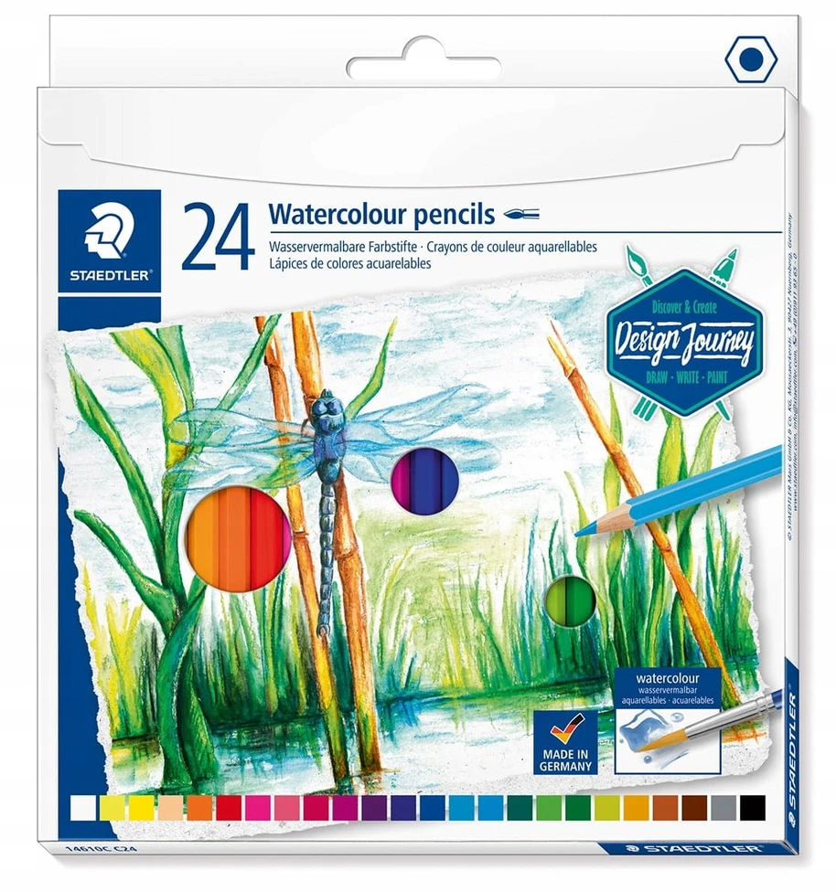 Staedtler akvareliniai pieštukai 24 spalvos