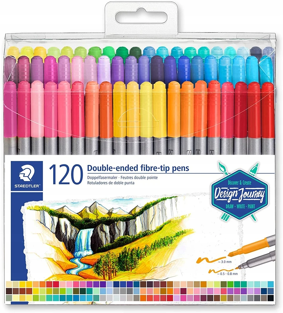 Staedtler - Dvigubi žymekliai - 120 vnt. (3200 TB120)